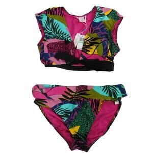 Bleu Rod Beattie Tropical Leaf Bikini Set Size 8 – New with Tags